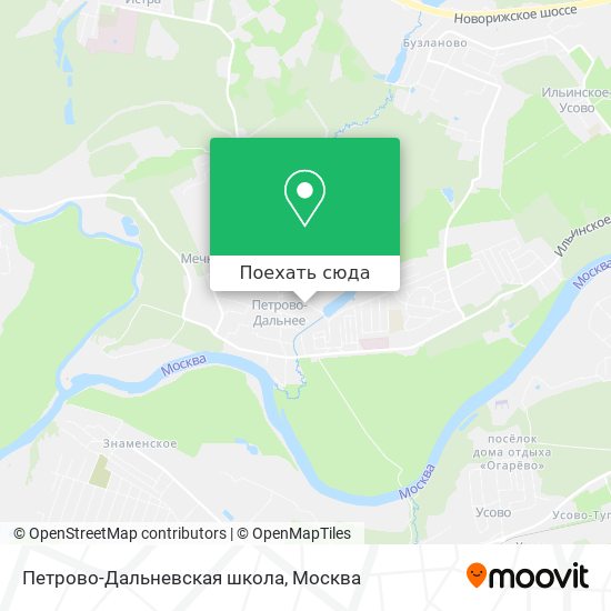 Карта Петрово-Дальневская школа