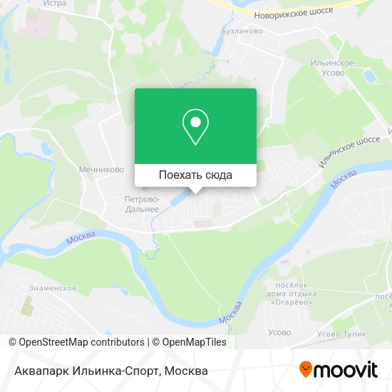 Карта Аквапарк Ильинка-Спорт