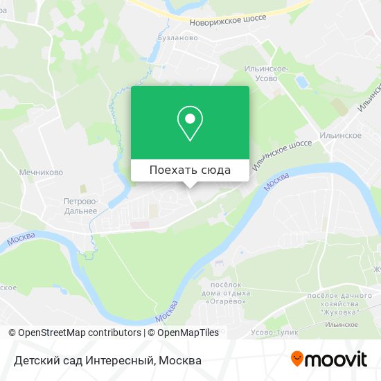 Карта Детский сад Интересный