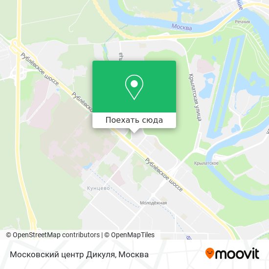 Карта Московский центр Дикуля