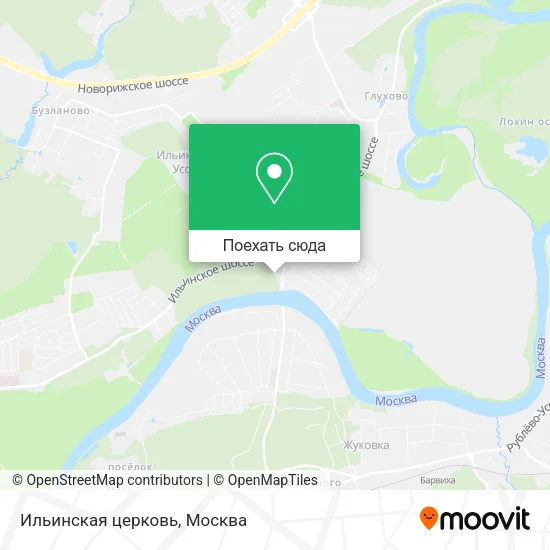 Карта Ильинская церковь