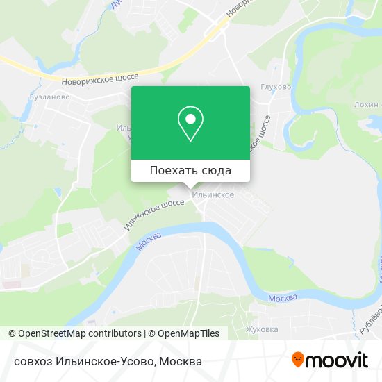 Карта совхоз Ильинское-Усово
