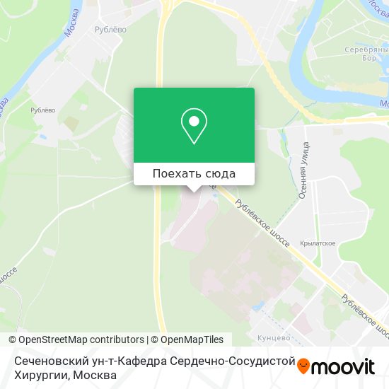 Карта Сеченовский ун-т-Кафедра Сердечно-Сосудистой Хирургии