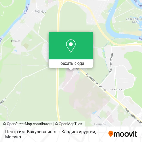 Карта Центр им. Бакулева-инст-т Кардиохирургии