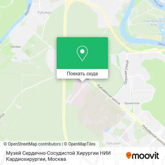 Карта Музей Сердечно-Сосудистой Хирургии НИИ Кардиохирургии