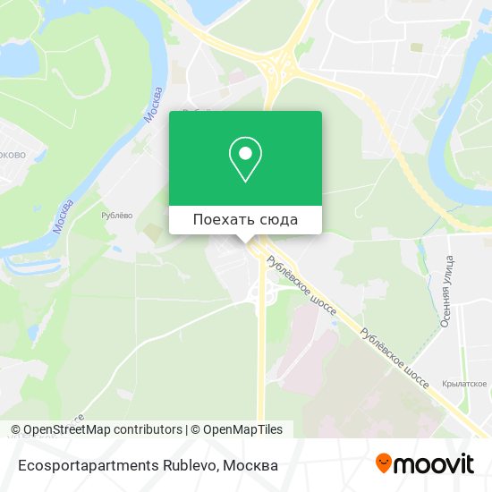 Карта Ecosportapartments Rublevo