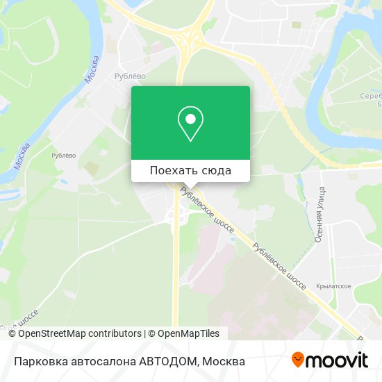 Карта Парковка автосалона АВТОДОМ