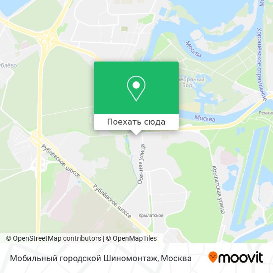 Карта Мобильный городской Шиномонтаж