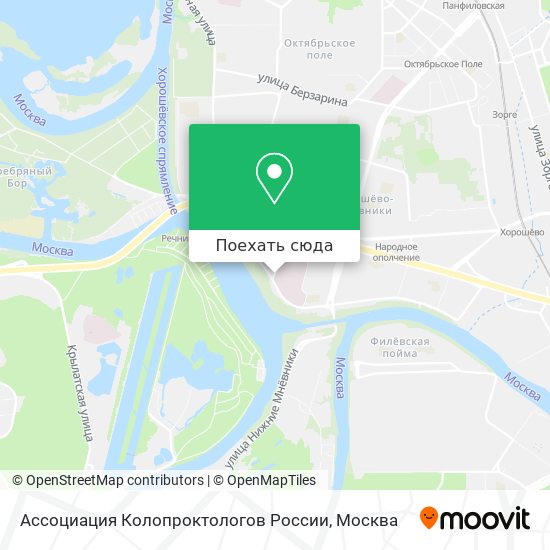 Карта Ассоциация Колопроктологов России