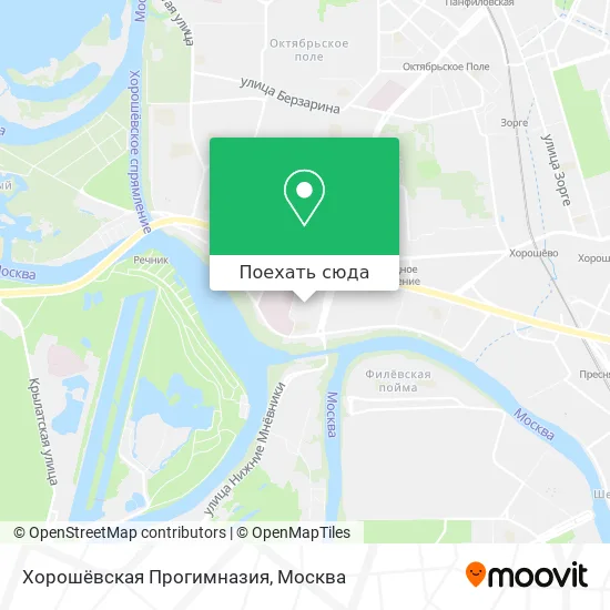 Карта Хорошёвская Прогимназия
