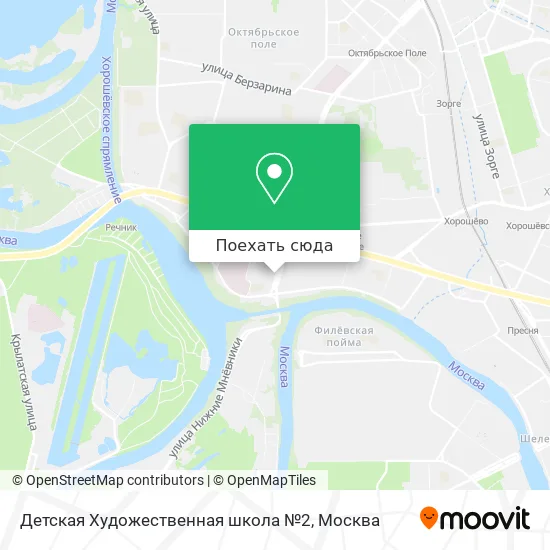 Карта Детская Художественная школа №2
