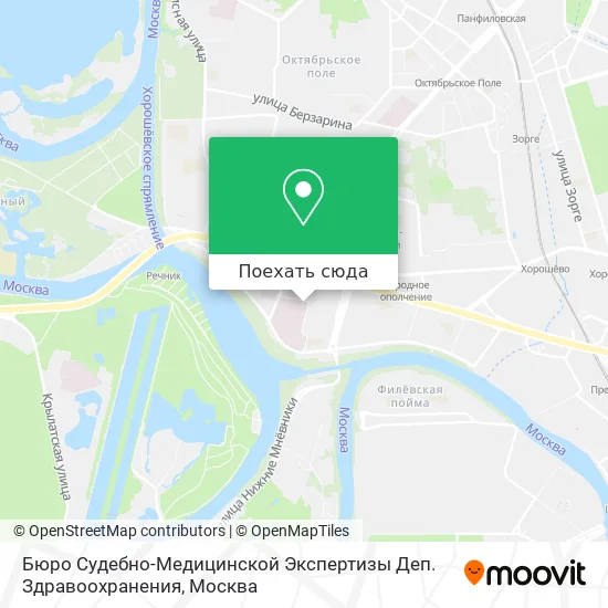 Карта Бюро Судебно-Медицинской Экспертизы Деп. Здравоохранения