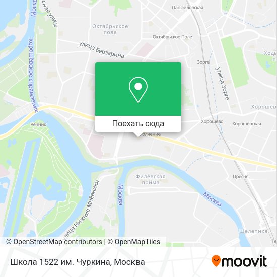 Карта Школа 1522 им. Чуркина
