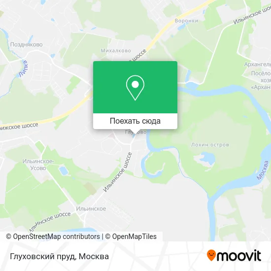 Карта Глуховский пруд