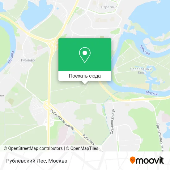 Карта Рублёвский Лес