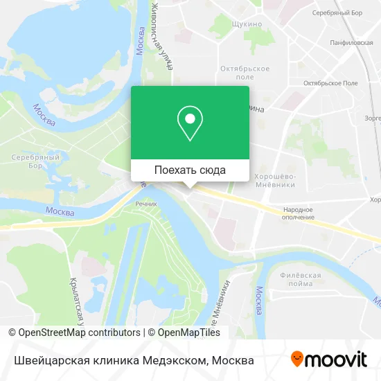 Карта Швейцарская клиника Медэкском