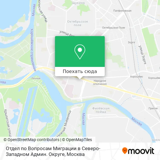 Карта Отдел по Вопросам Миграции в Северо-Западном Админ. Округе