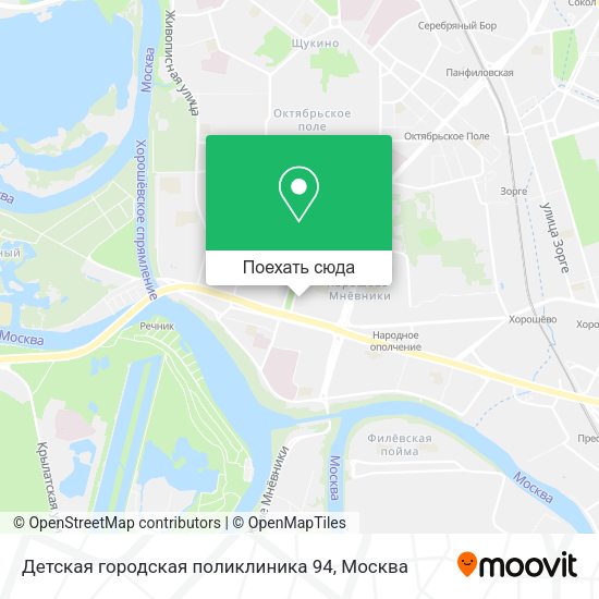Карта Детская городская поликлиника 94