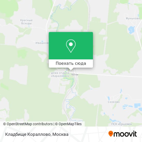 Карта Кладбище Кораллово