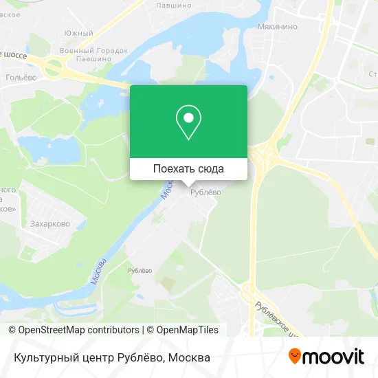 Карта Культурный центр Рублёво