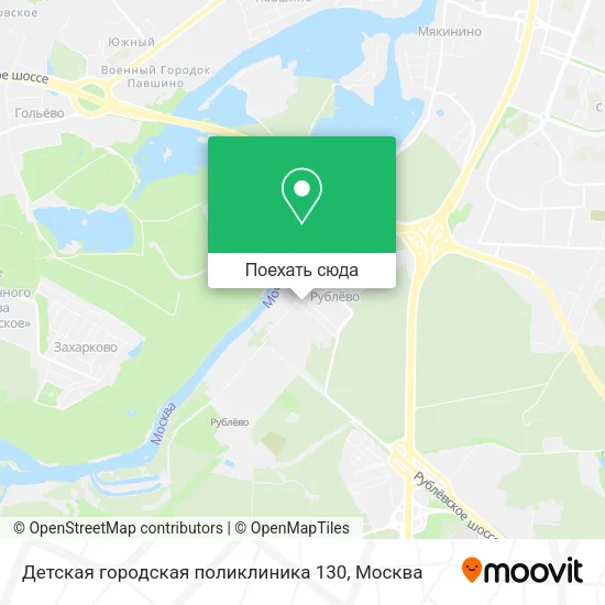 Карта Детская городская поликлиника 130