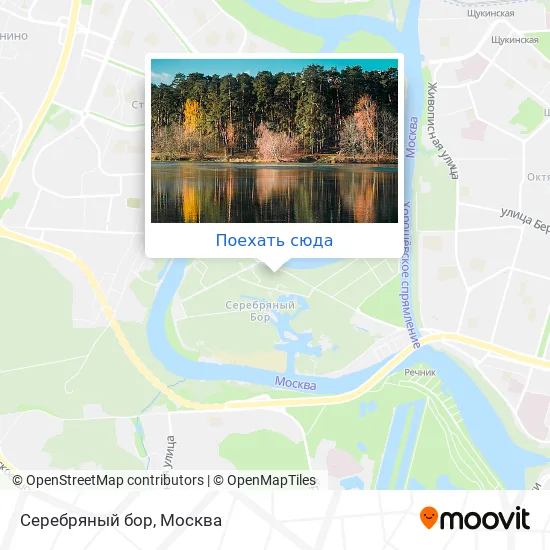 Карта Серебряный бор