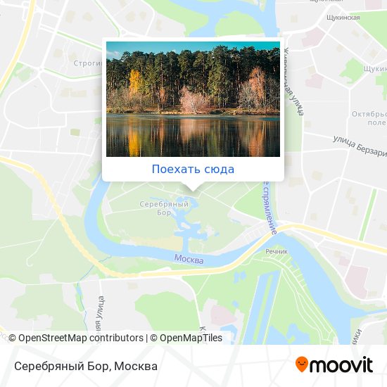 Карта Серебряный Бор