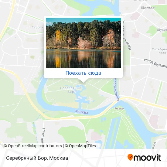 Карта Серебряный Бор