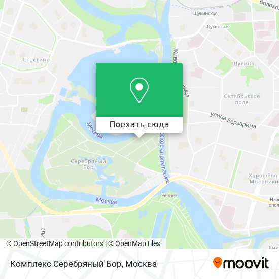 Карта Комплекс Серебряный Бор