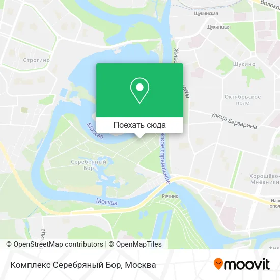 Карта Комплекс Серебряный Бор