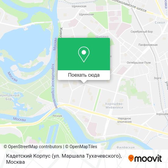 Карта Кадетский Корпус (ул. Маршала Тухачевского)