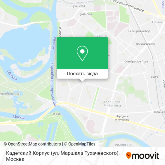 Карта Кадетский Корпус (ул. Маршала Тухачевского)