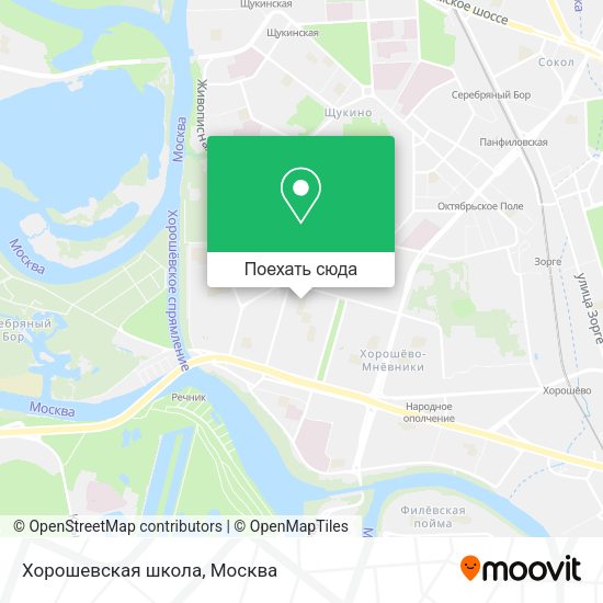 Карта Хорошевская школа