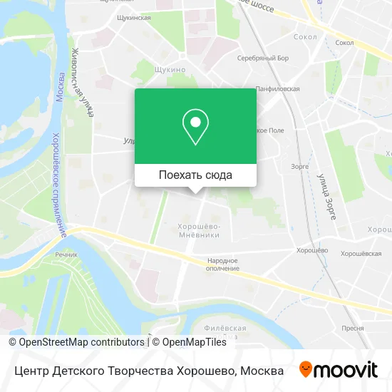 Карта Центр Детского Творчества Хорошево