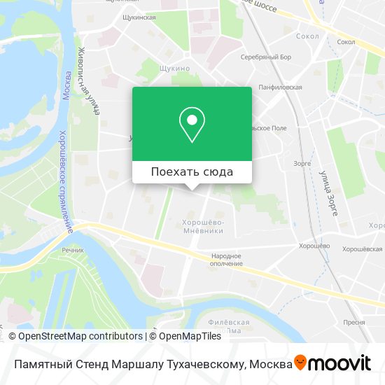 Карта Памятный Стенд Маршалу Тухачевскому