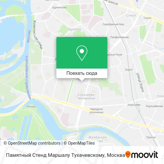 Карта Памятный Стенд Маршалу Тухачевскому