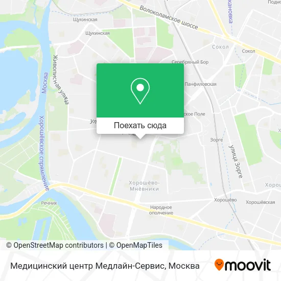 Карта Медицинский центр Медлайн-Сервис
