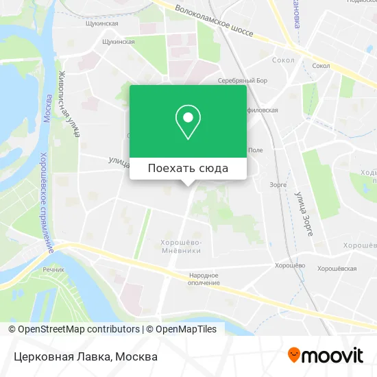 Карта Церковная Лавка