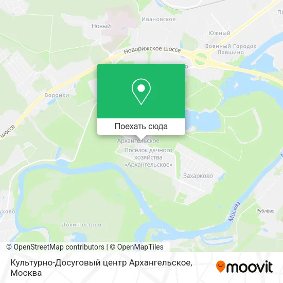 Карта Культурно-Досуговый центр Архангельское