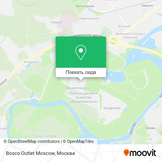 Карта Bosco Outlet Moscow