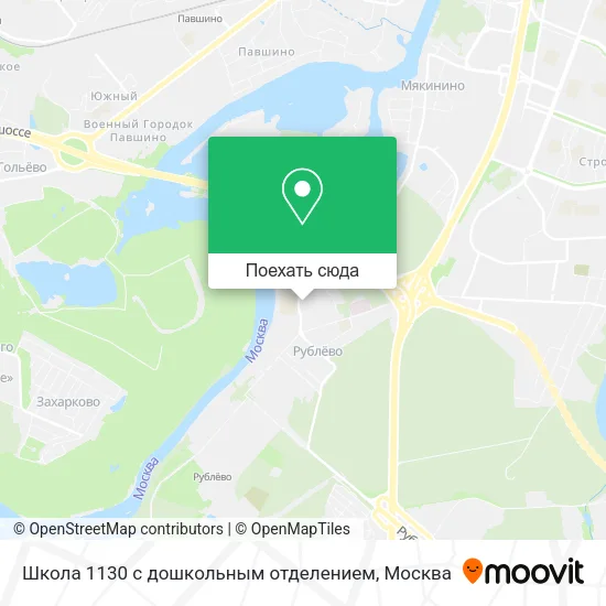 Карта Школа 1130 с дошкольным отделением