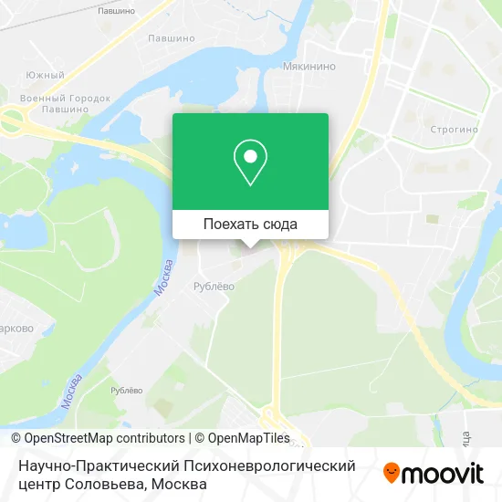 Карта Научно-Практический Психоневрологический центр Соловьева