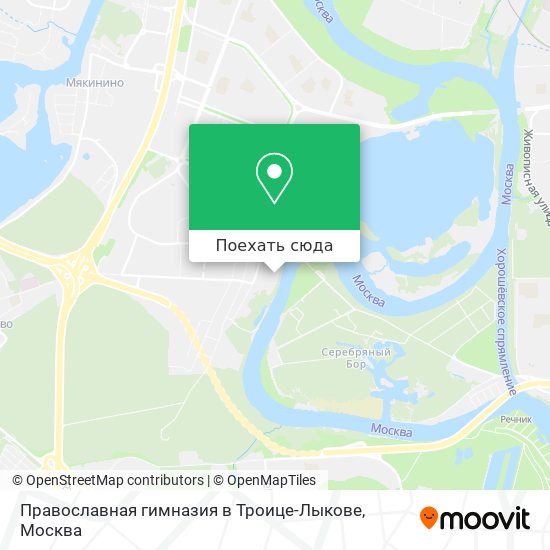 Карта Православная гимназия в Троице-Лыкове