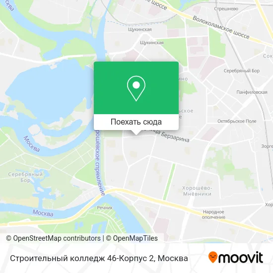 Карта Строительный колледж 46-Корпус 2