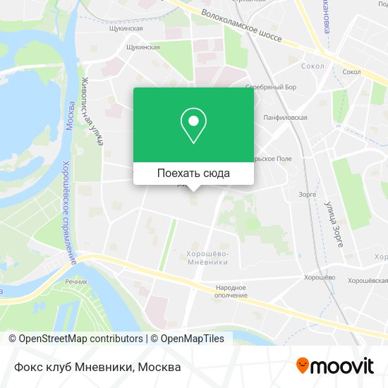 Карта Фокс клуб Мневники