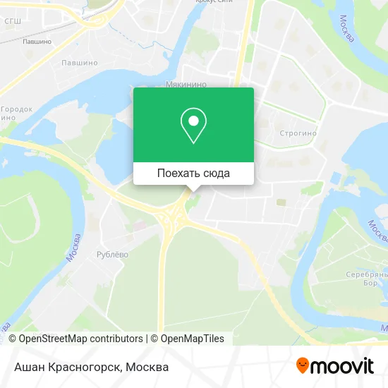 Карта Ашан Красногорск