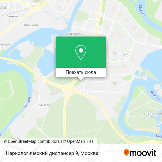 Карта Наркологический диспансер 9