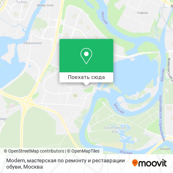 Карта Modern, мастерская по ремонту и реставрации обуви