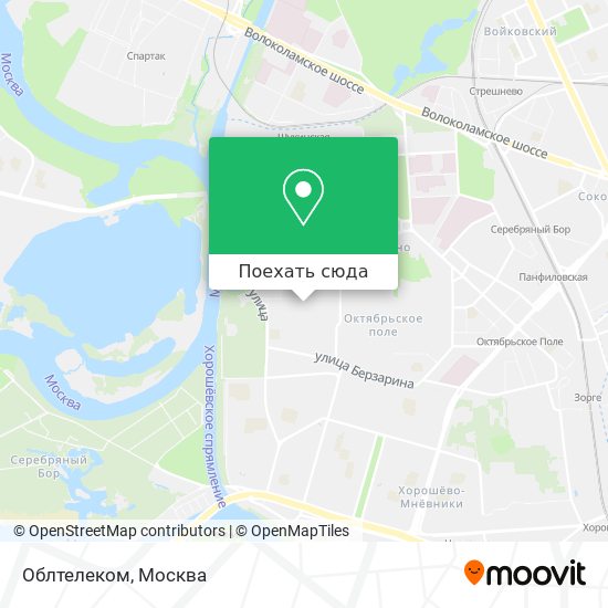Карта Облтелеком