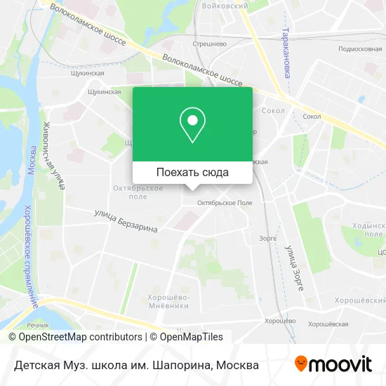 Карта Детская Муз. школа им. Шапорина